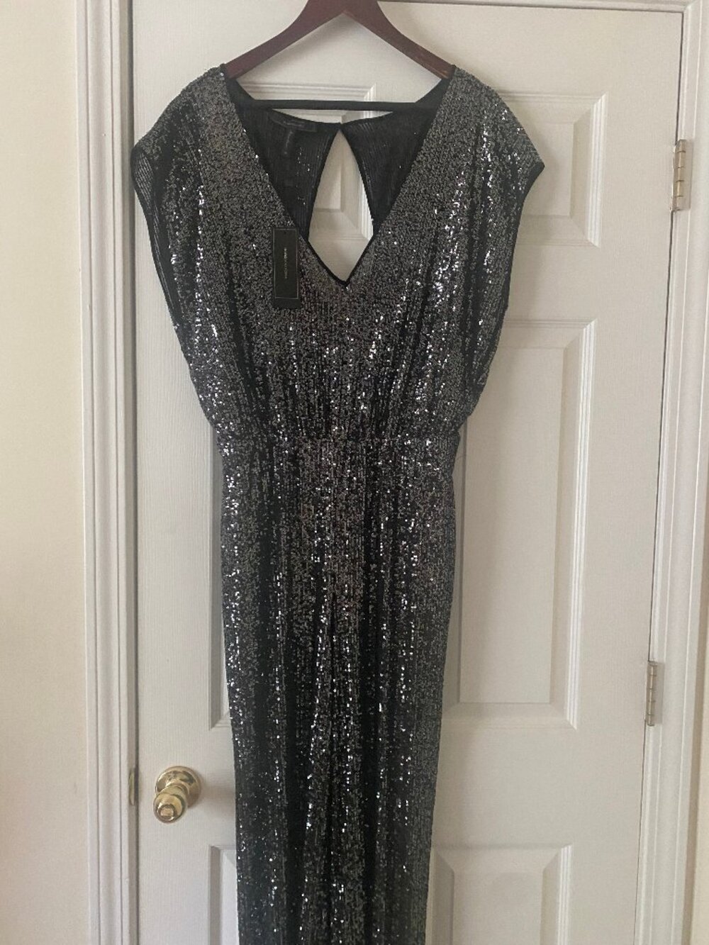 NEW WITH TAG BCBG MAXAZRIA SEQUIN JUMPSUIT SIZE MEDIUM